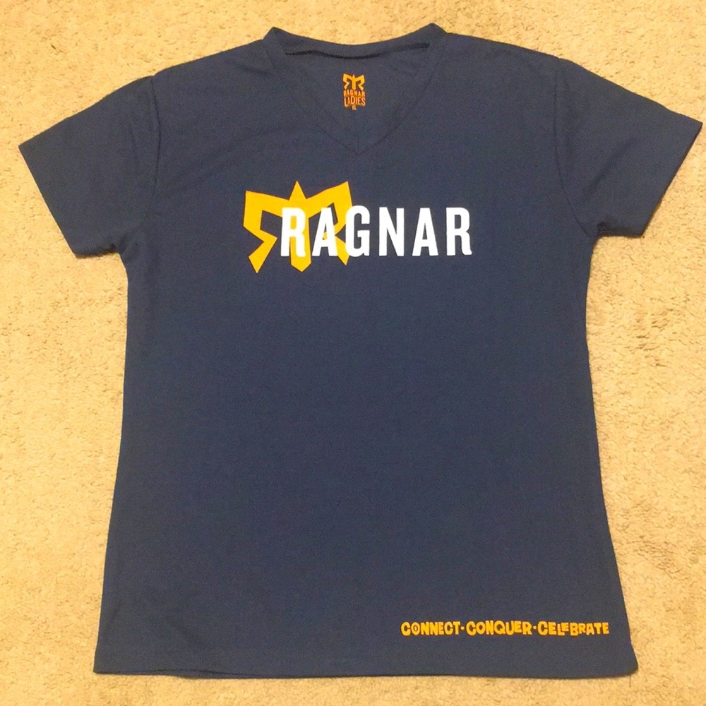 NEW! Official Ragnar Performance Running T-Shirt. Women’s Large.